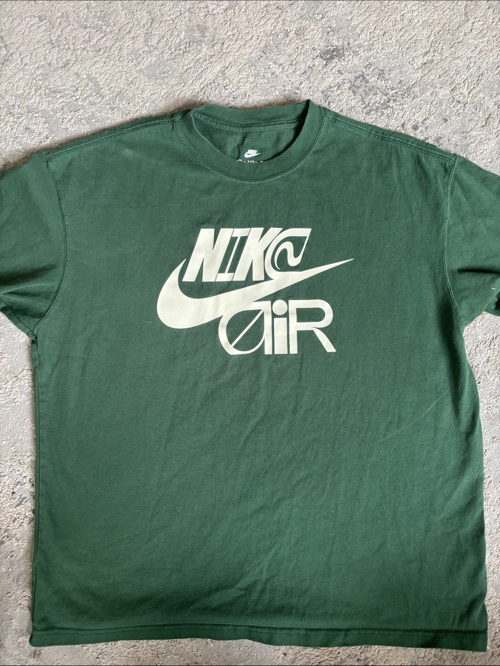 Nike Men’s Short Sleeve T‑Shirt in Forest Green with White Logo